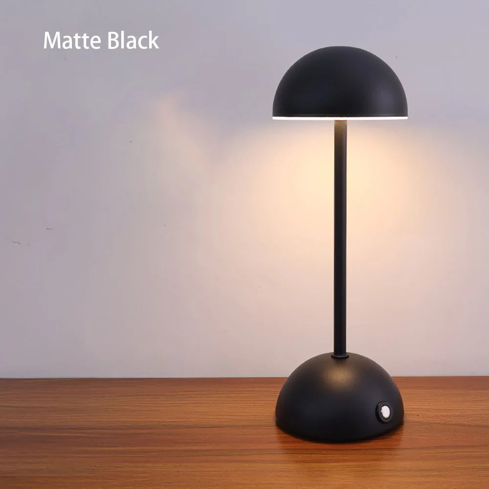LED Touch Table Lamp 3-Color USB Charging Night Light Desk Lamp for Bar Room