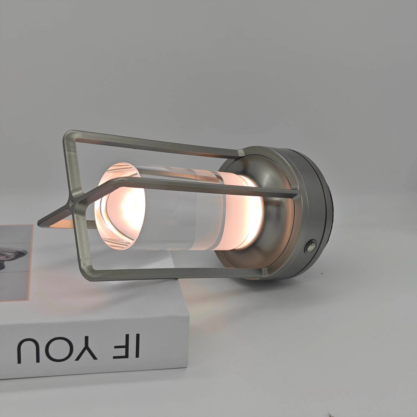 LED Crystal Table Lamp Touch Dimmable Rechargeable Bedside Night Light Decor