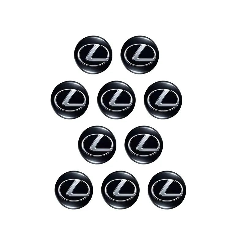14/15MM Car Remote Key Sticker Aluminum Emblem Decoration Decal For Lexus