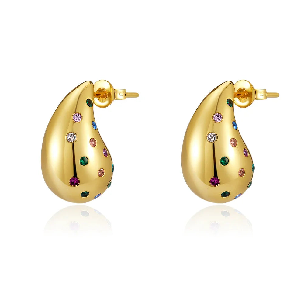 925 Sterling Silver Elephant Cherry Earrings | Sparkling Stud Earrings for Women