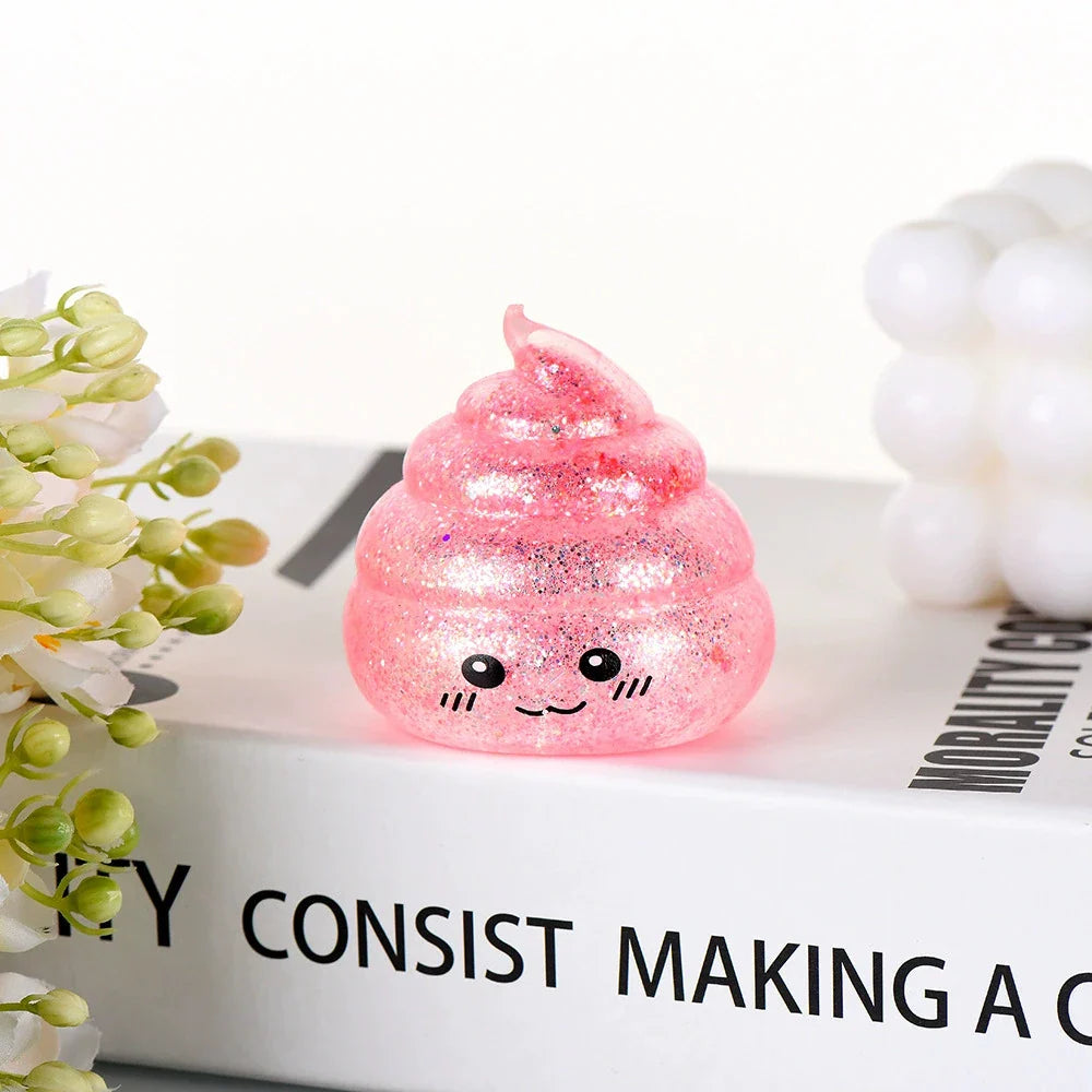 Novelty Squishy Poo Stress Ball | Funny Stretch Fidget Toy for Stress Relief