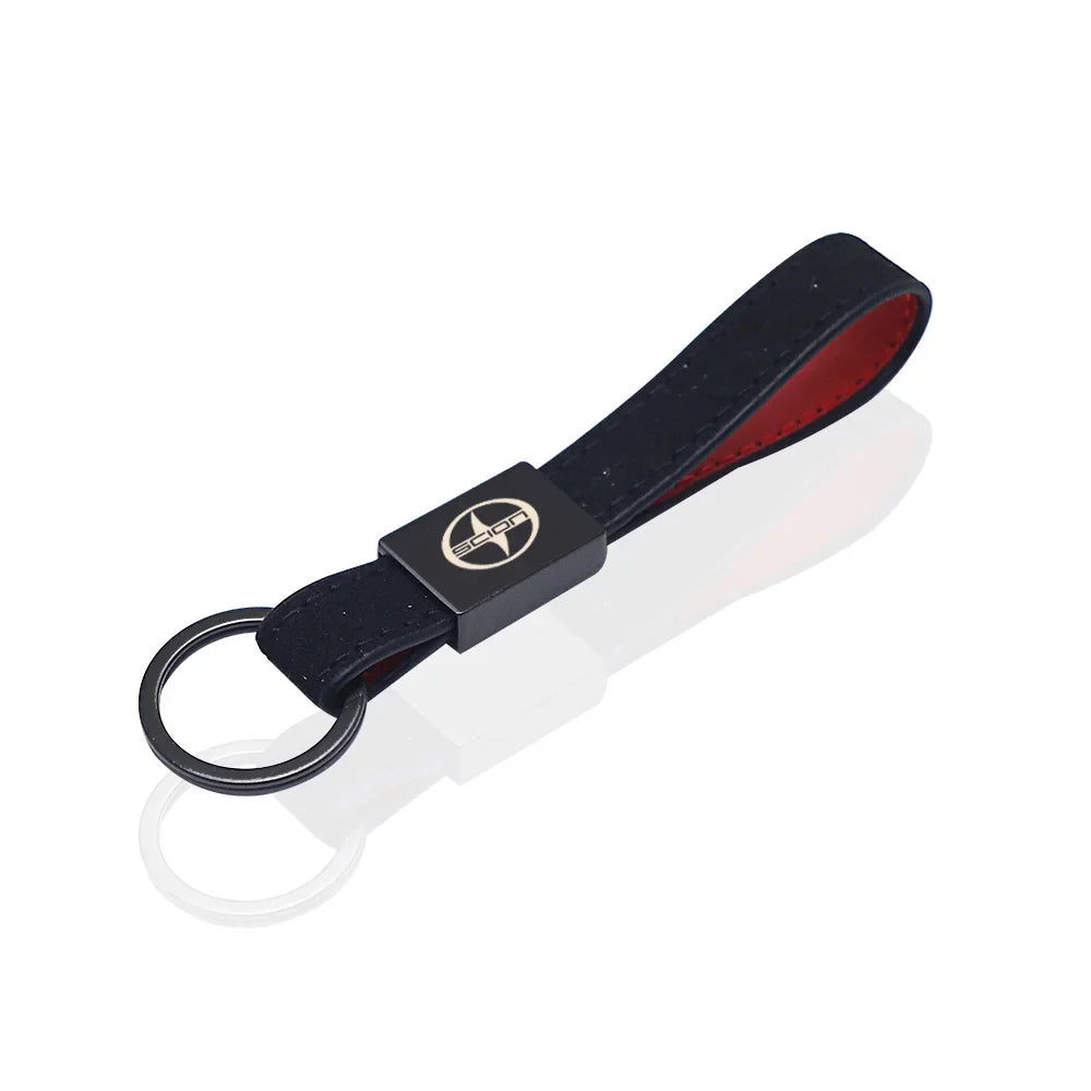 Leather Keychain for Toyota Scion xA xB xD iQ tC | Car Accessories