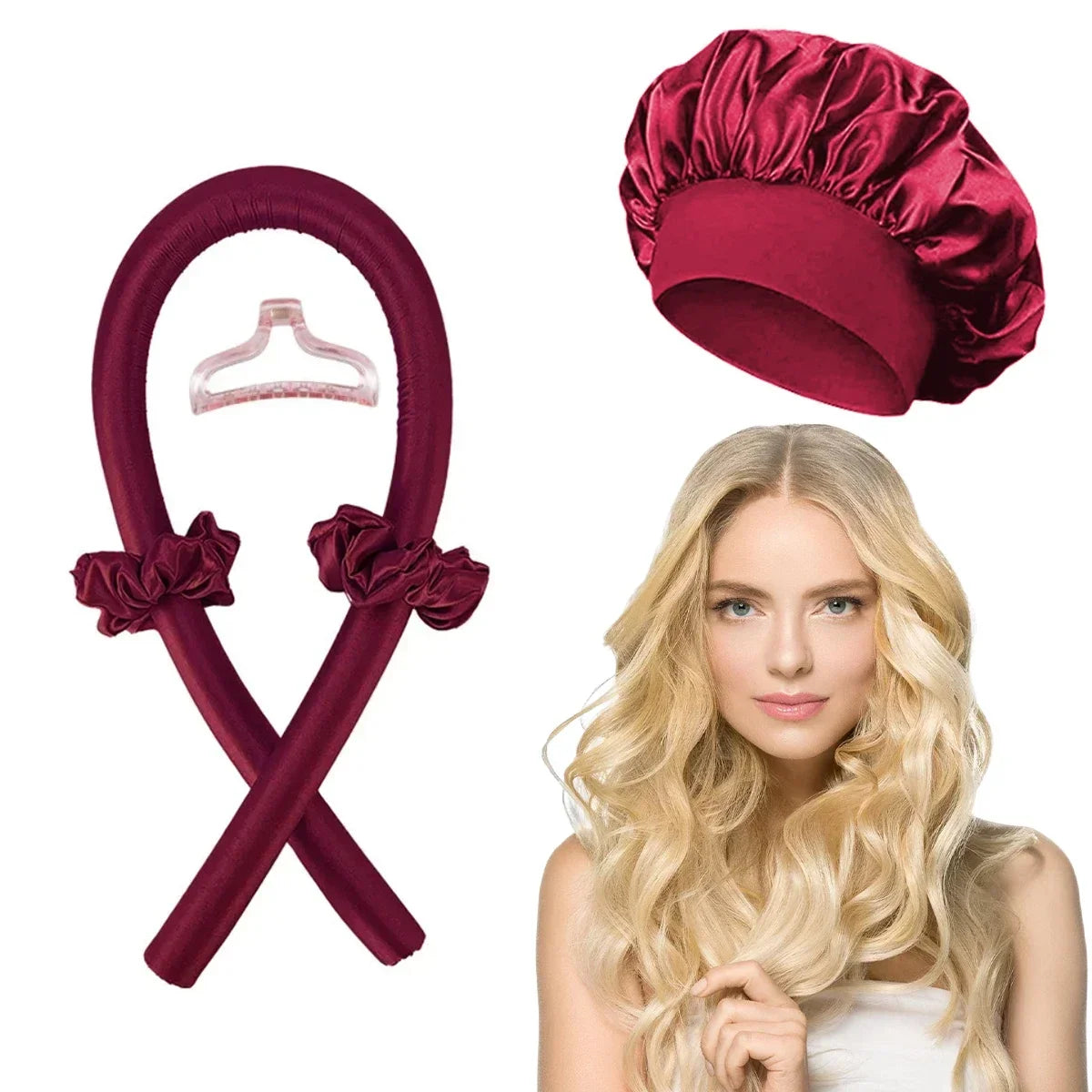 Heatless Curling Rod Headband | No Heat Hair Curler Set for Overnight Soft Curls