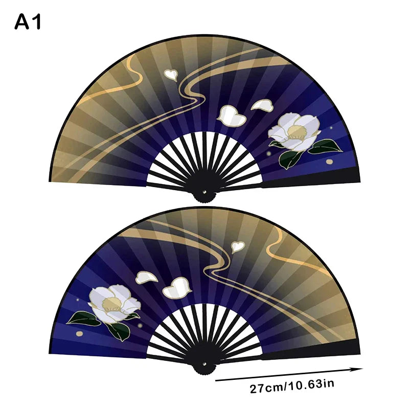 Genshin Impact Ayaka Cosplay Fan | Folding Hand Fan Prop for Cosplay