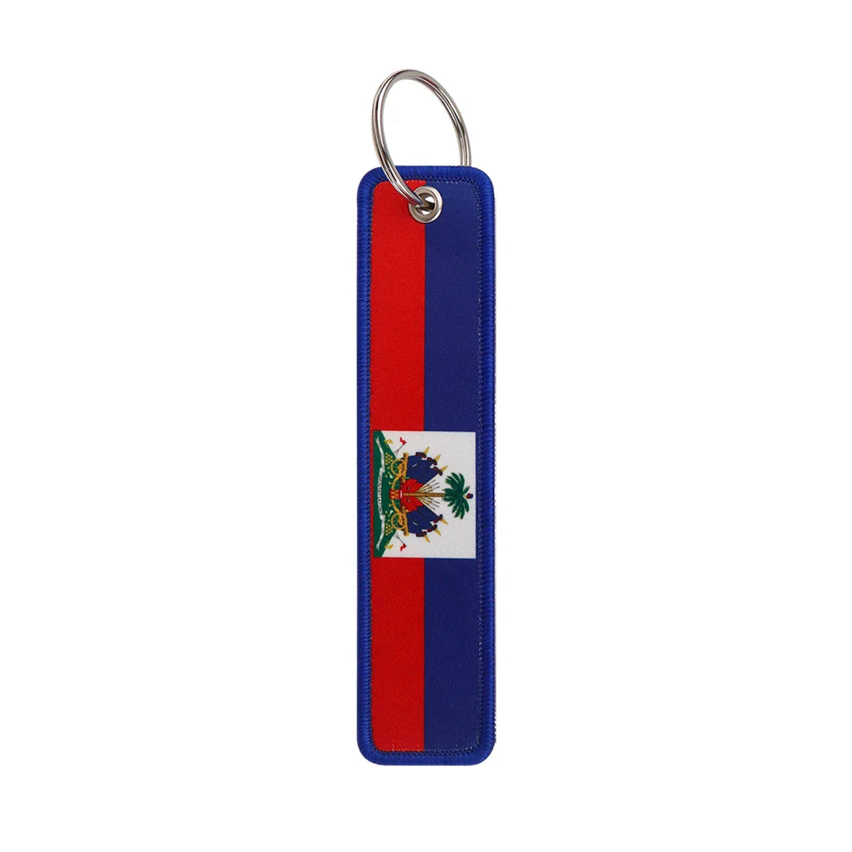 National Flags Embroidered Key Fob | Fashion Keychain Gift for Men and Women