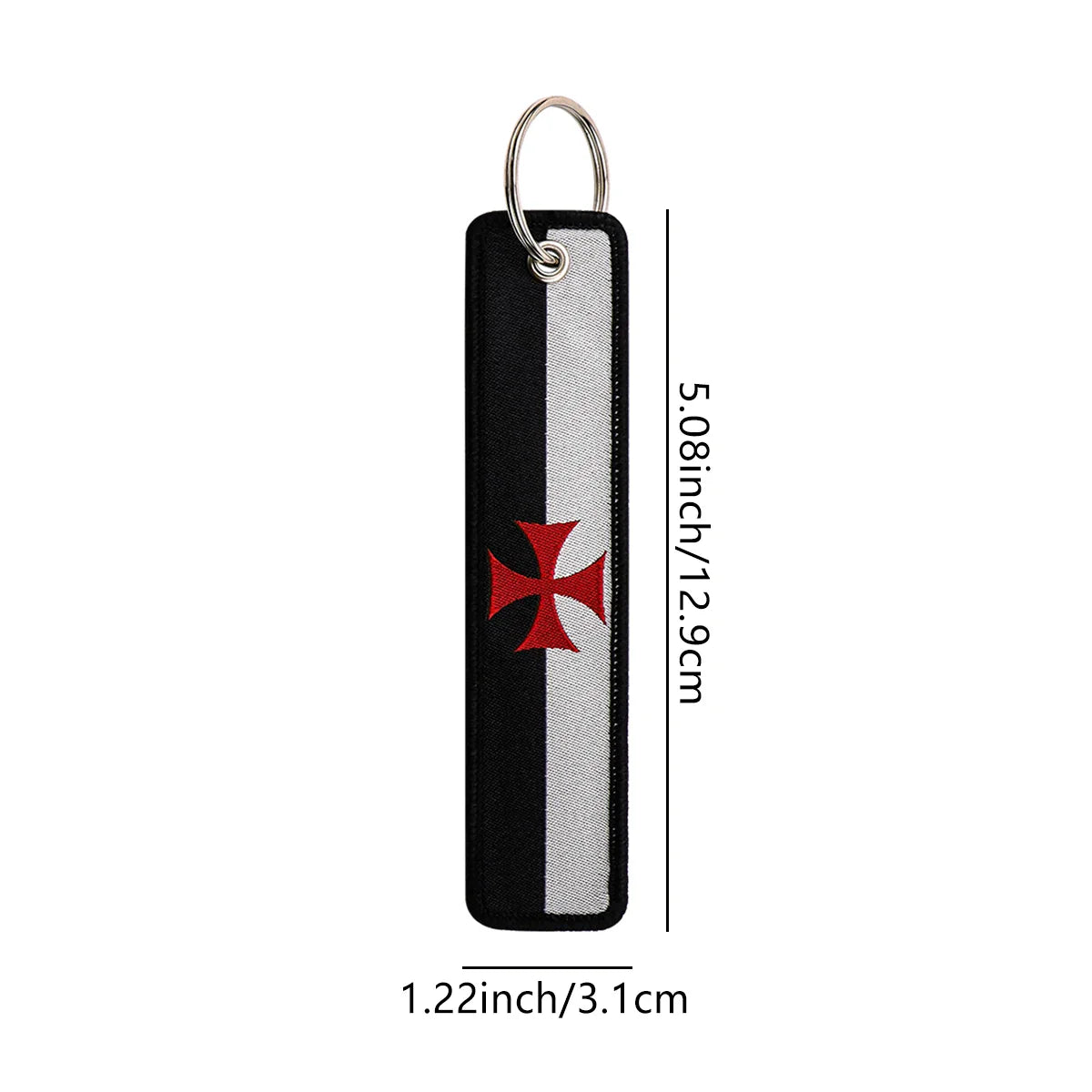 National Flags Embroidery Key Fob | Motorcycle Car Backpack Keychain