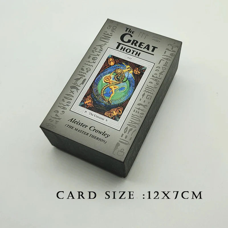80Pcs Crowley Classic THOTH Tarot Pocket Version Board Games For Party Mysterious Divination Oracle Playing Cards