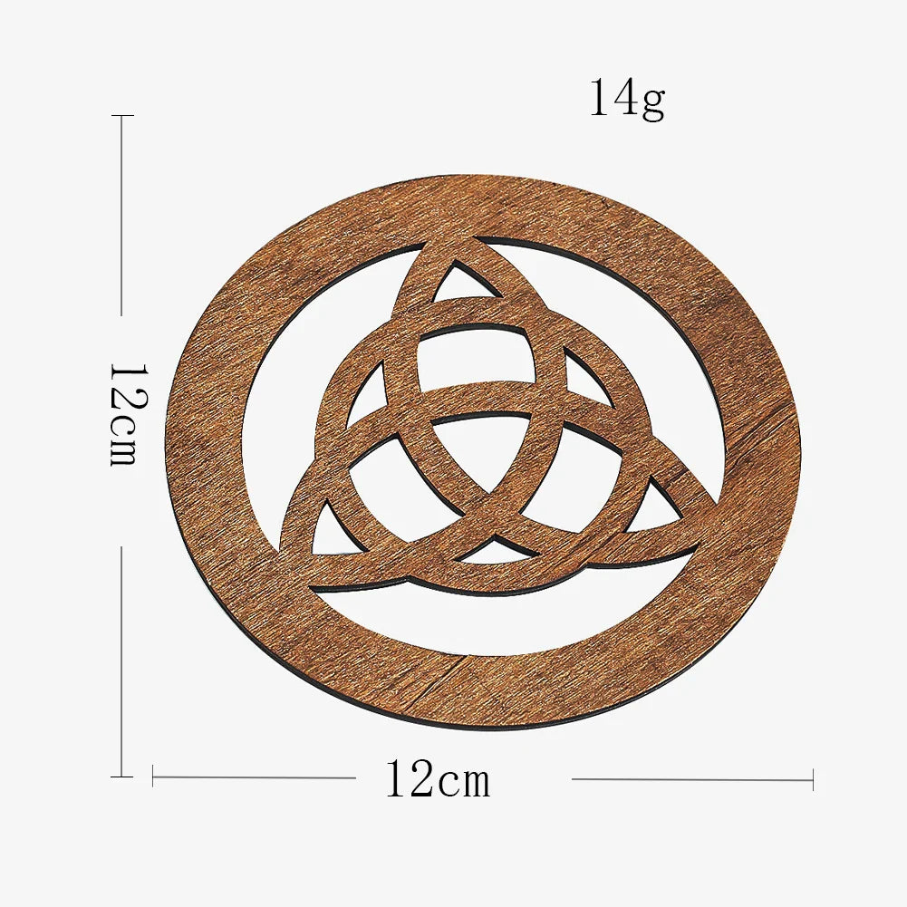 Celtic Knot Wood Board | Witch Altar Tray for Spiritual Decor