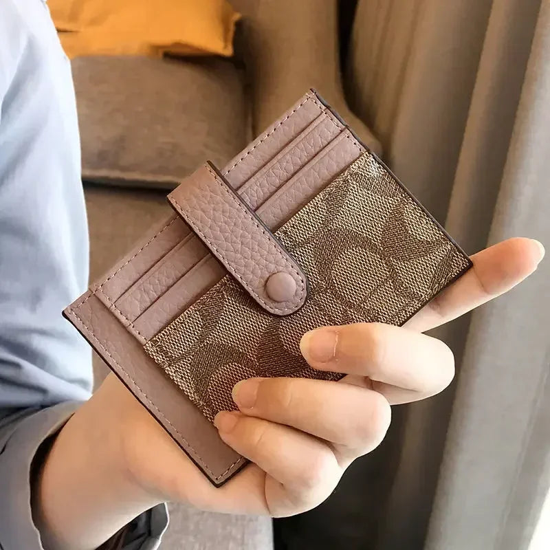 Compact Travel Wallet for Women | RFID Card Holder with Coin Purse