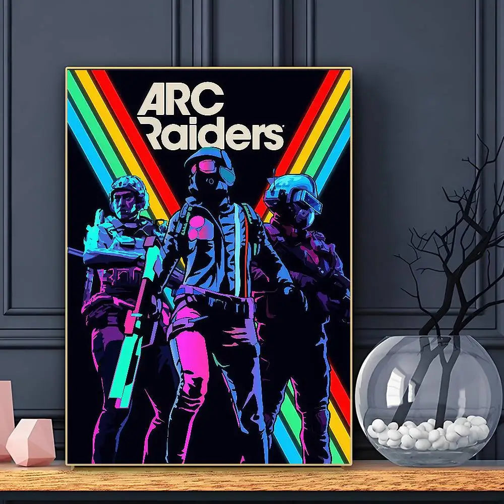 A-Arc R-Raiders Affiche de Jeu Art HD Adhésif Mural Imperméable Décoration Maison Salon Bar