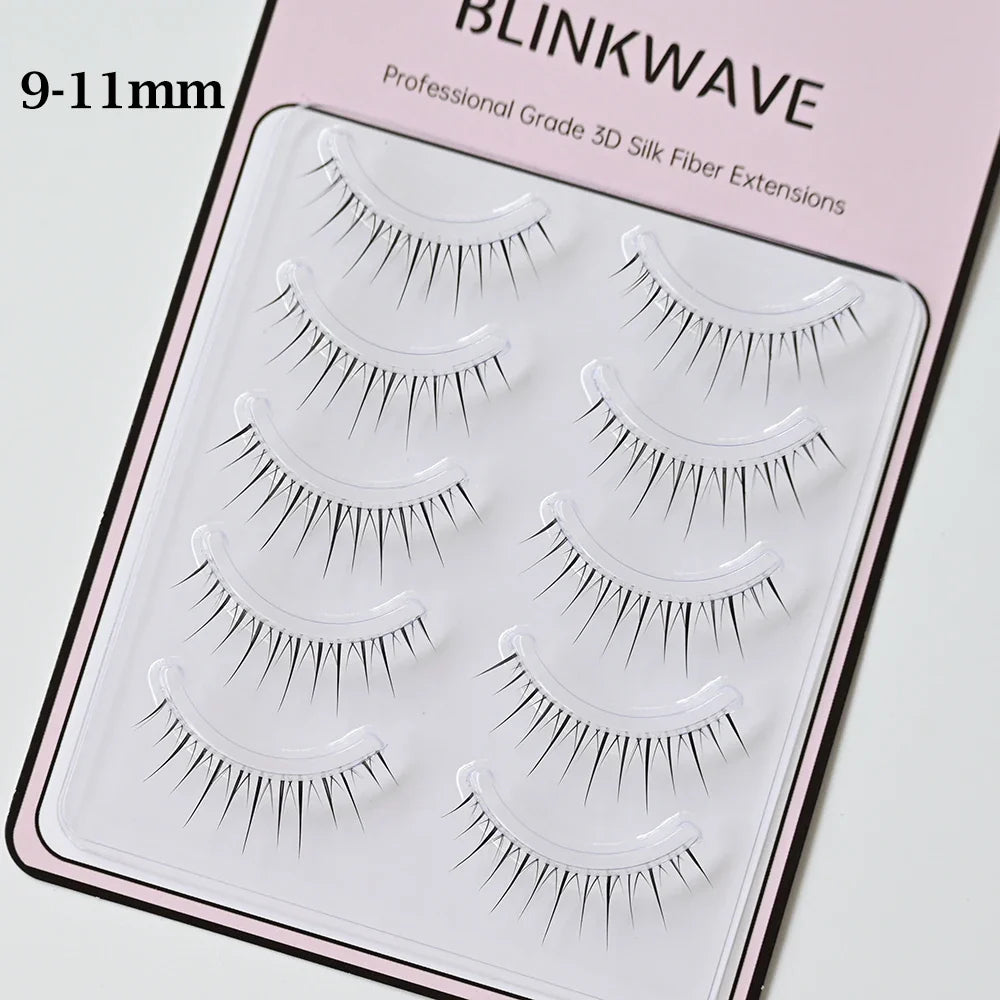 3D Volume Manga Lashes | Natural Look Wispy Fluffy False Eyelashes Pack