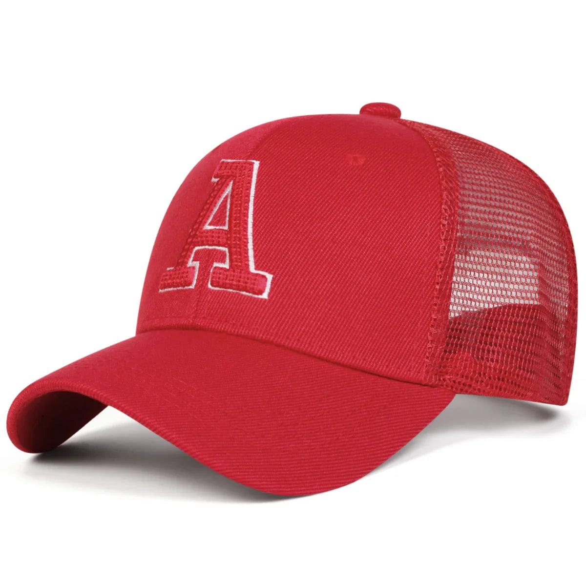 Unisex A Letter Embroidered Baseball Cap | Spring Summer Outdoor Adjustable Sun Hat