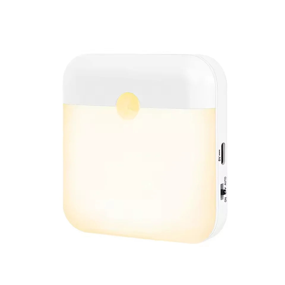 PIR Motion Sensor Night Light | USB Rechargeable LED Lamp
