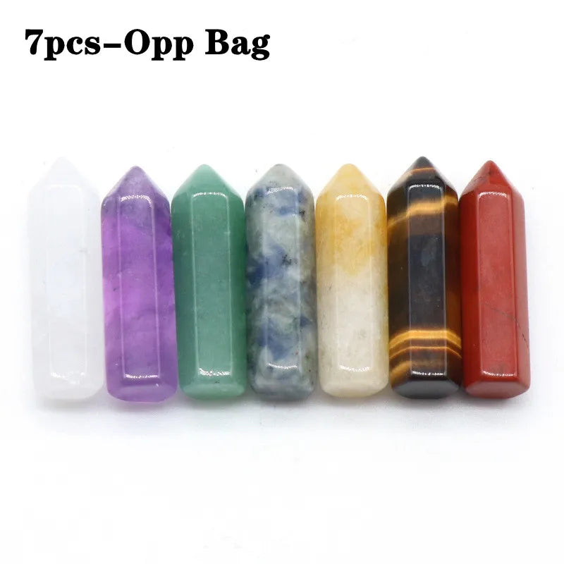 Set de 14 piedras naturales, 7 chakras, piedra curativa Reiki, cuarzo, mineral, ornamento, gema curativa, decoración del hogar, piedras artesanales, regalos