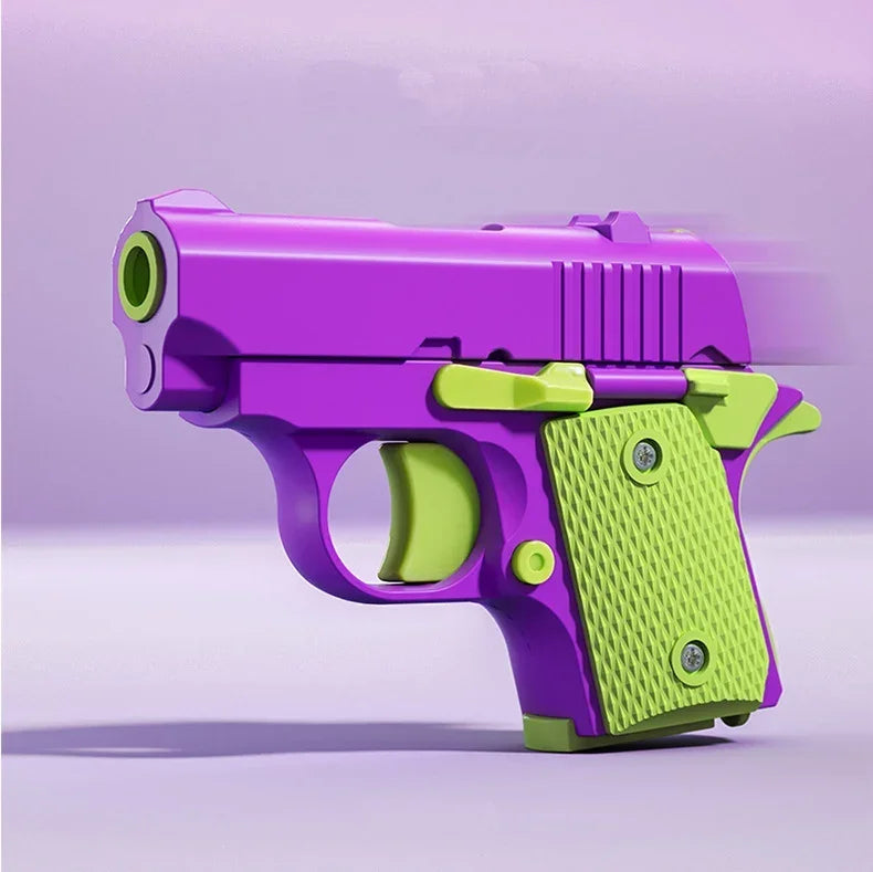 Stress Relief Pistol Toy | Plastic Mini Handheld Fidget Gun