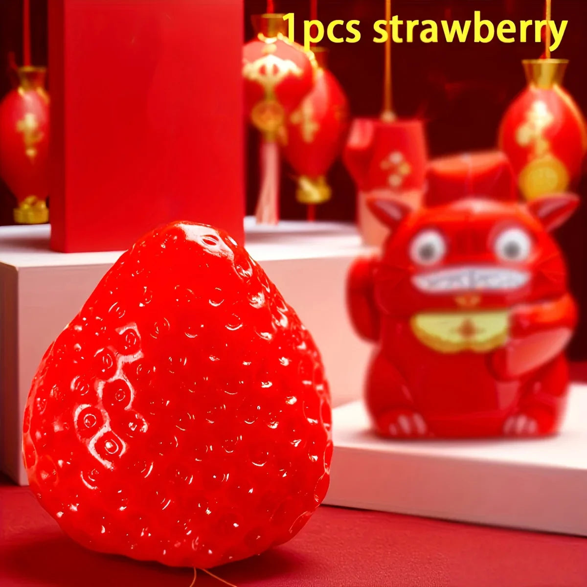 1Pc Squishy Big Strawberry