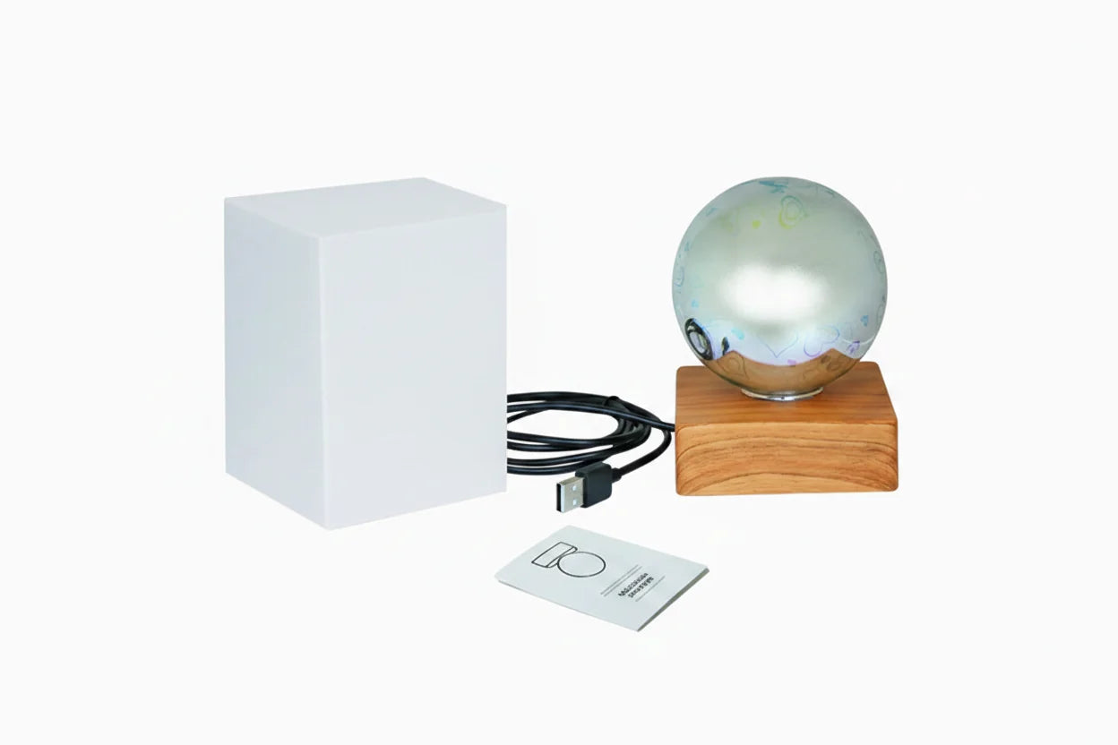 3D Firework LED Night Light | Starry Sky Glass Ball Table Lamp for Home Decor