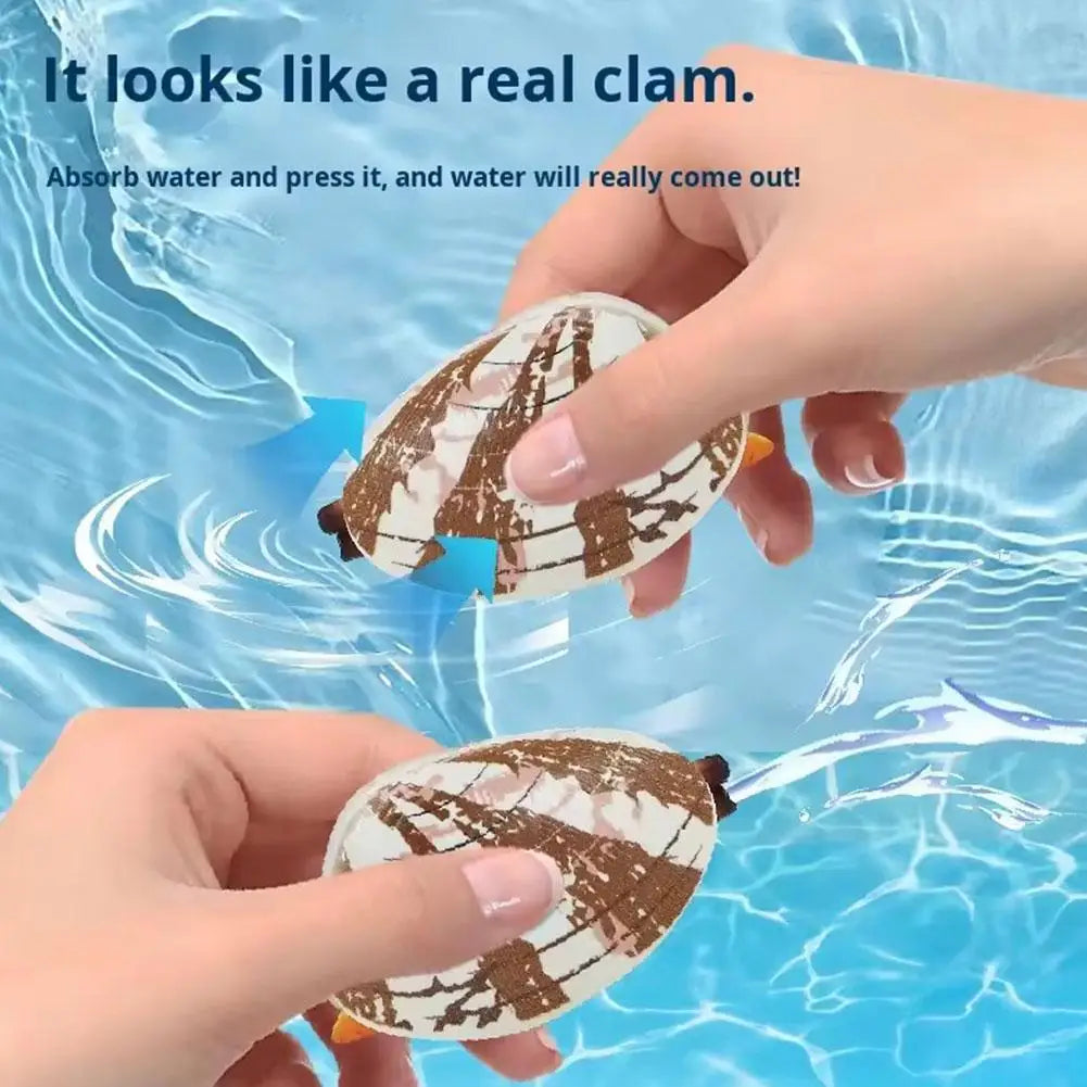 Baby Bath Seashell Toy | Press Water Spray Fun for Pool and Beach
