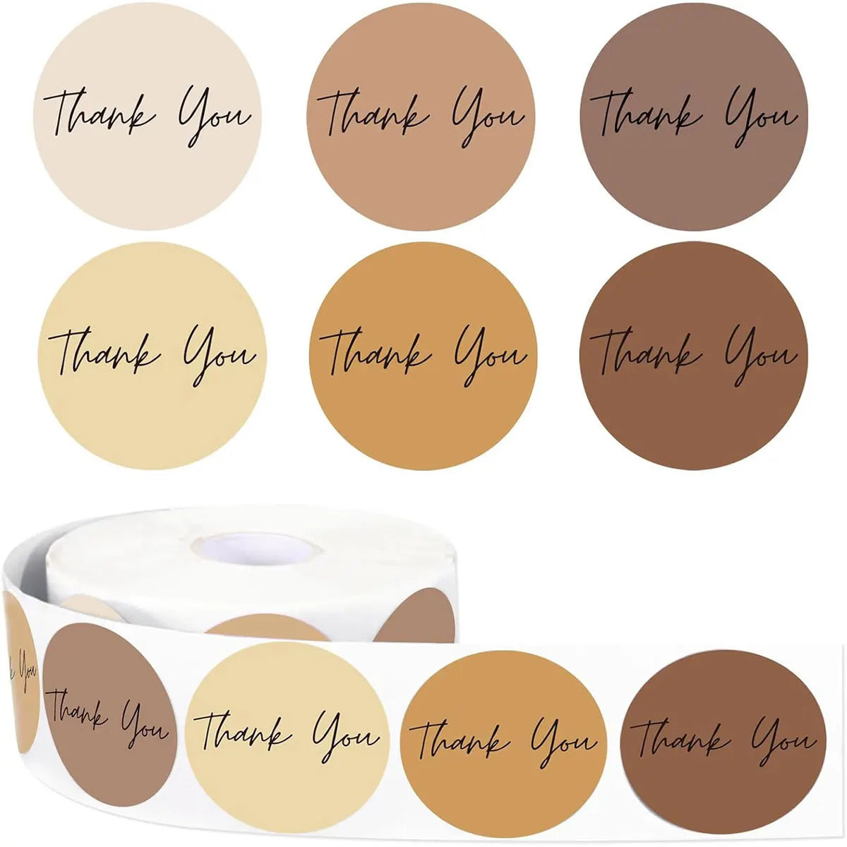 500pcs Round Thank You Stickers for Envelope Seal | Gift Packaging Labels for Party Decor and Scrapbooking