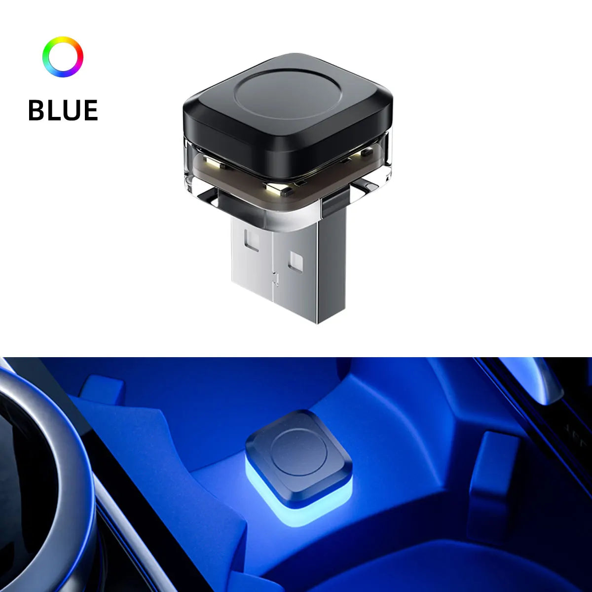 Mini USB LED Car Atmosphere Light | Universal Ambient Decorative Lamp