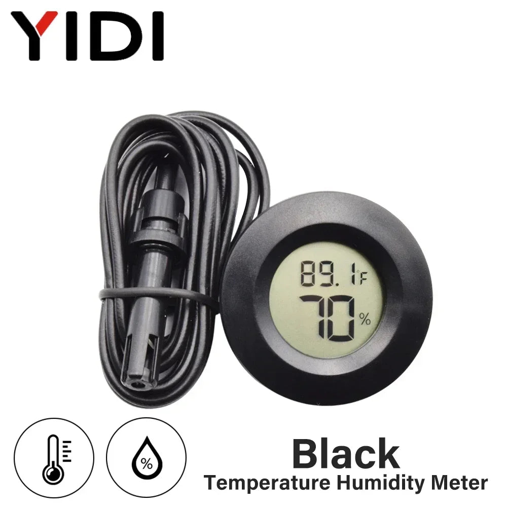 Mini LCD Digital Thermometer Hygrometer | Temperature Humidity Monitor for Incubator Aquarium