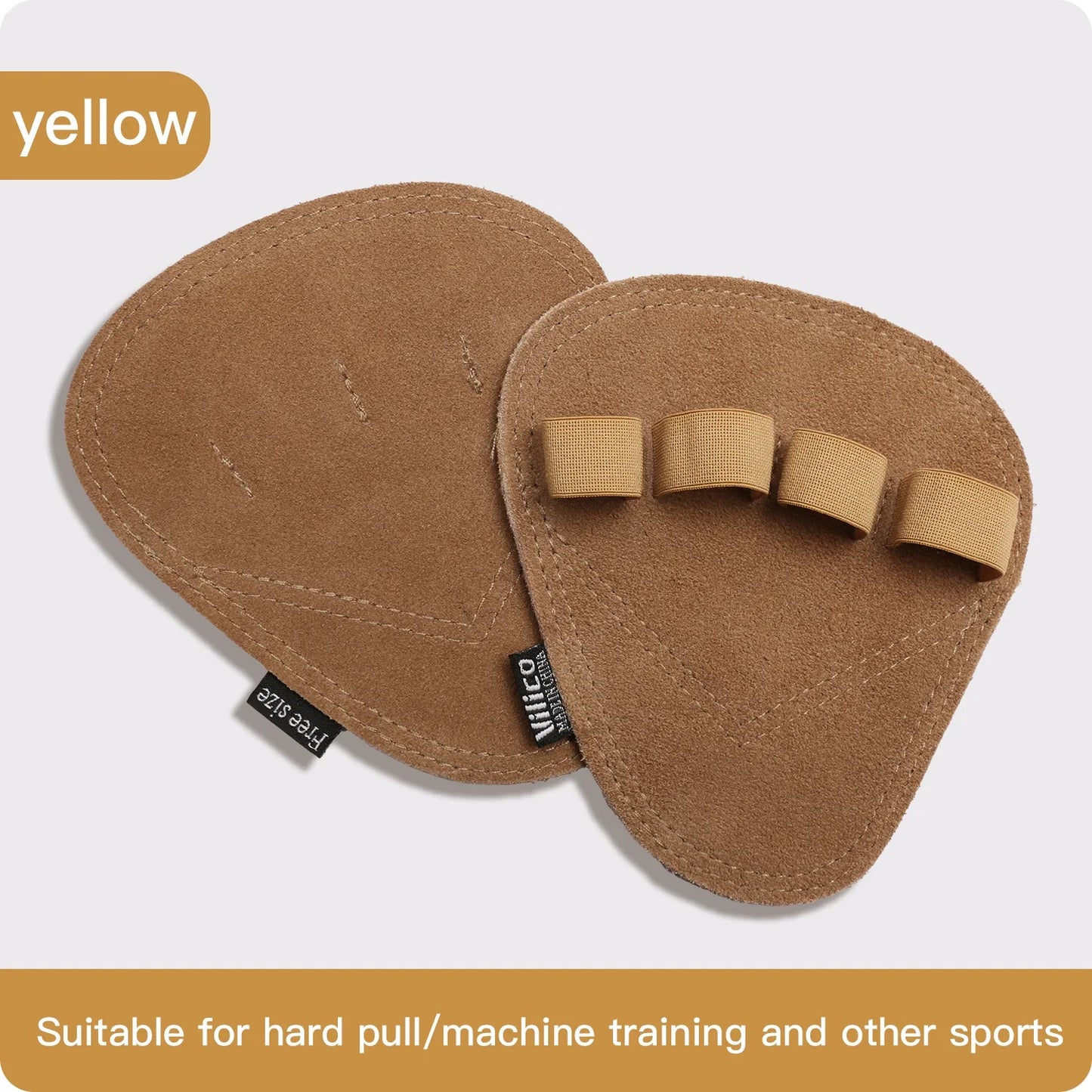 Powerlifting Gym Gloves | Breathable Weightlifting Gloves with Leather Palm Guard for Men and Women