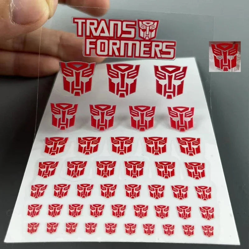 17 45Pcs/Sheet 3D Pressure Sign Stickers | Red Purple Children's Stationery Decals