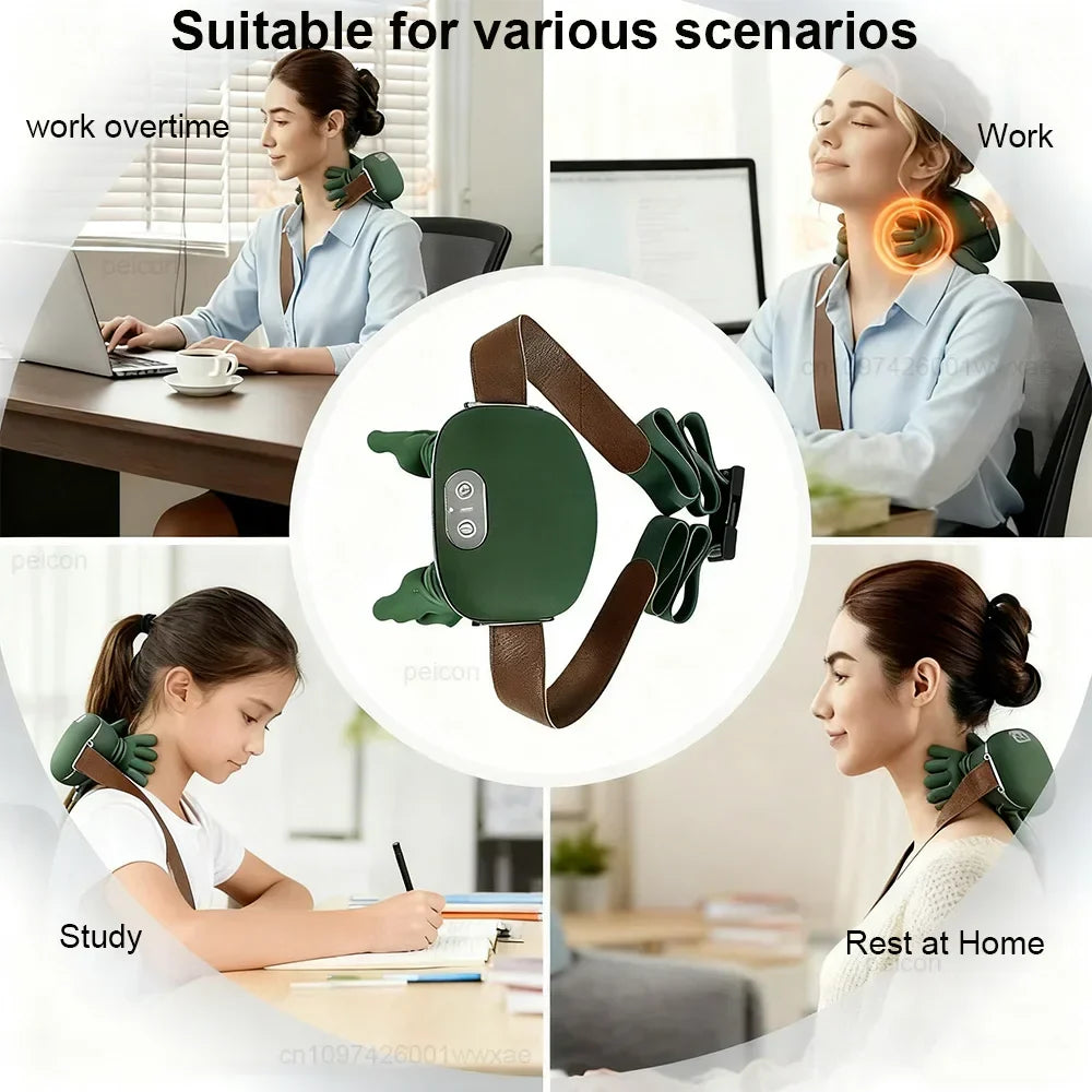 4D Kneading Neck Shoulder Massager Portable Deep Tissue Massage Tool