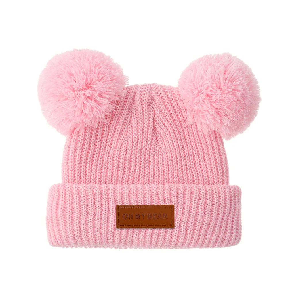 Solid Knit Baby Beanie | Unisex Infant Hat for Fall and Winter