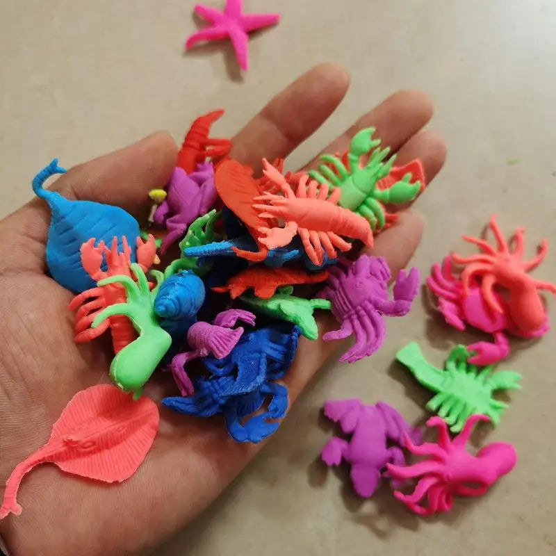 30PCS Water Expanding Sea Creature Toys | Mixed Magic Grow Capsules