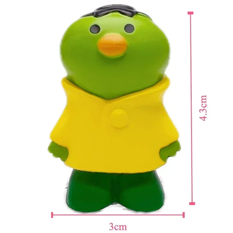 Artisanat de décoration en résine de chat, petite grenouille scène de pluie pour la décoration de bureau, ornements artisanaux, collection de jouets, cadeaux en gros Nouveauté 2024