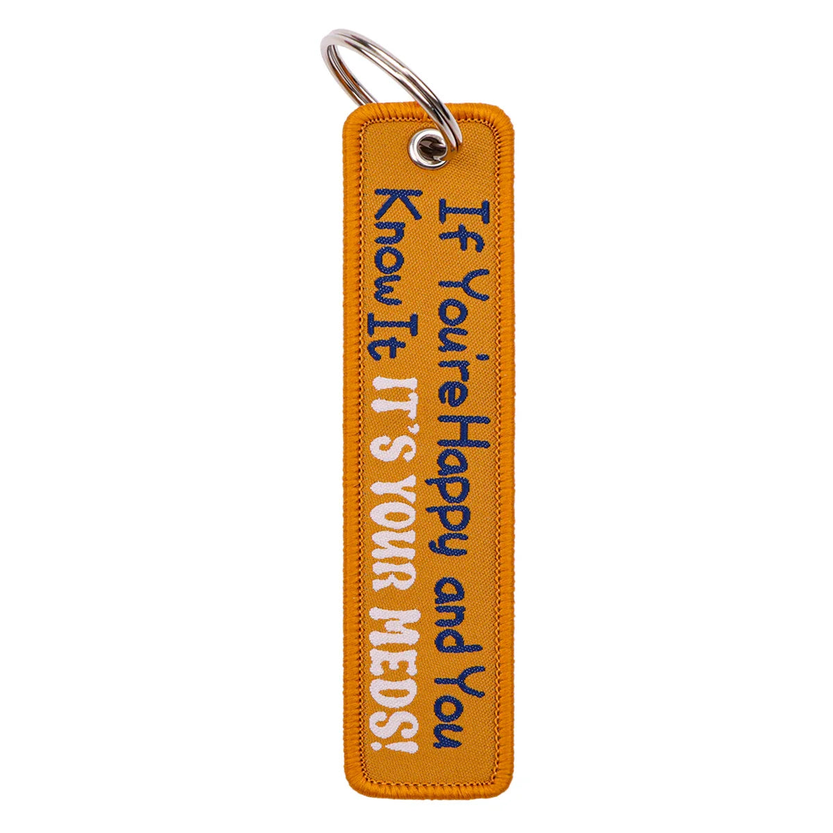Spanish Quotes Embroidery Key Tag | Motorcycle Keychain for Men