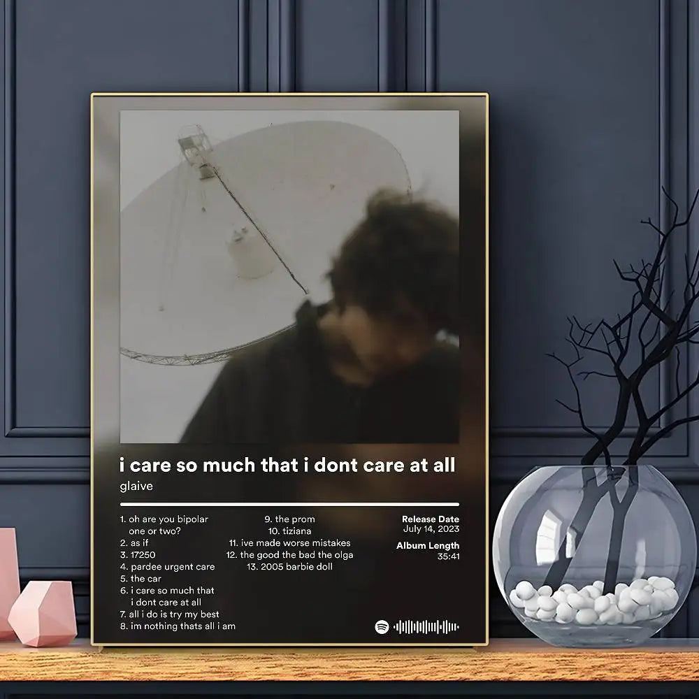 Glaive Affiche Chant Murale Adhésive Impression Imperméable Décor Esthétique pour Chambre Bar Salon