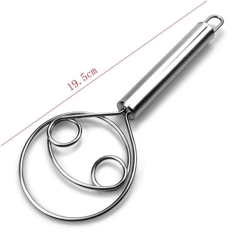 Danish Dough Whisk | Stainless Steel Mixing Rod for Baking