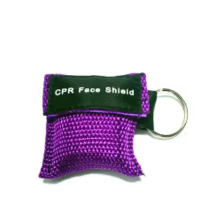 Compact CPR Face Shield Keychain | Portable First Aid Rescue Tool