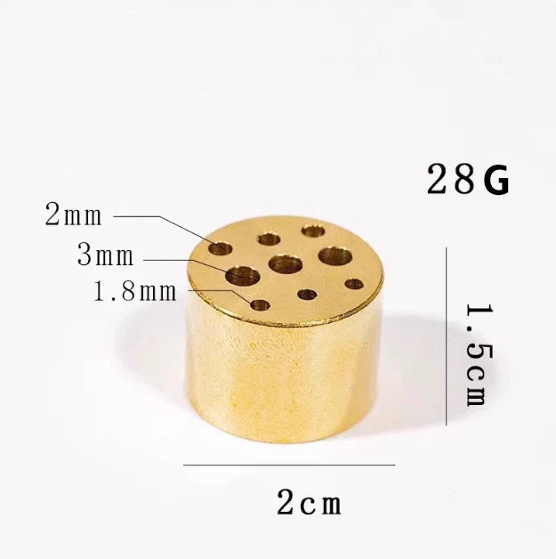 Pure Brass 9-Hole Incense Holder | Universal Incense Stick Burner for Sandalwood, Spiritual Prayer, and Meditation