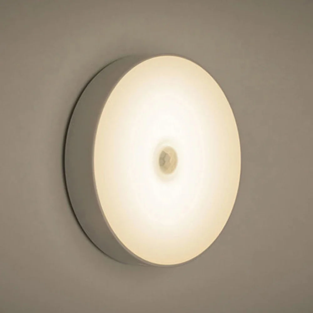 Motion Sensor Magnetic LED Night Light USB Rechargeable Wireless Closet Cabinet Lamp