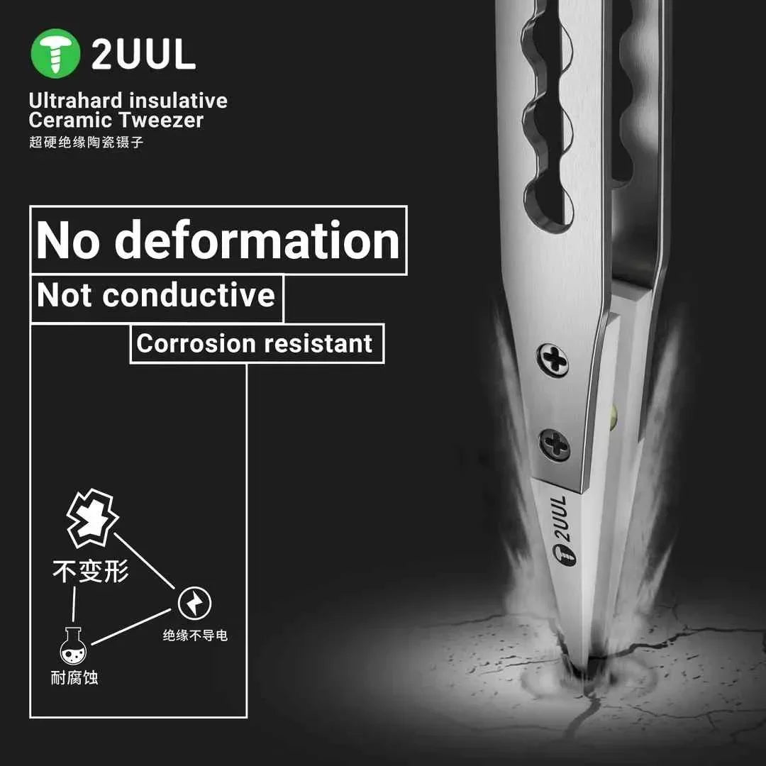 Ultrahard Insulative Ceramic Tweezer | Anti-Static Tweezers for PCB Repair