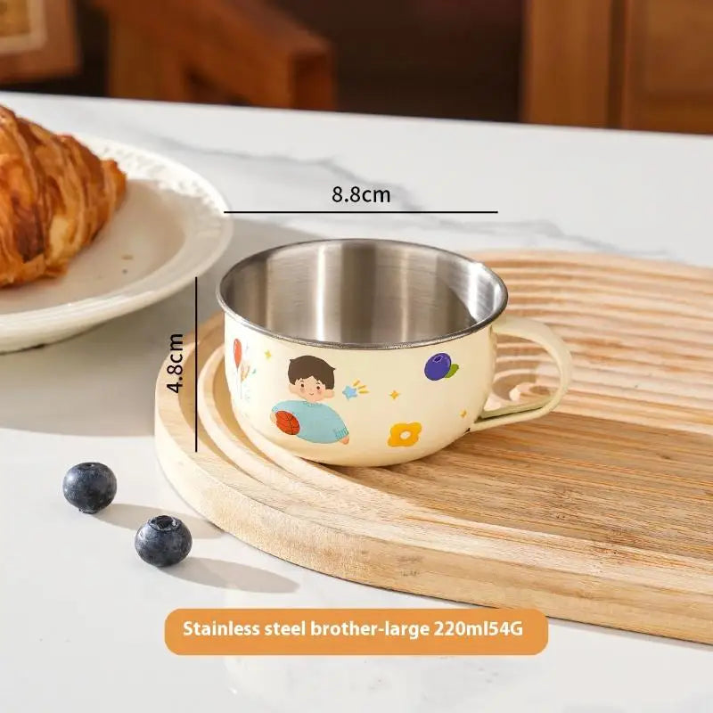 80/220ml Stainless Steel Kids Water Cup | Anti-Scalding Mini Mug