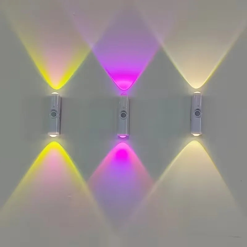 Rechargeable Motion Sensor RGB Night Light | Cat Eye Wall Lamp with 7-Color Changing & Magnetic Mount