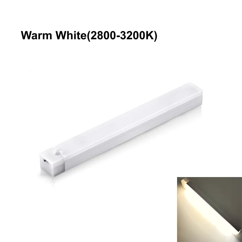 USB Rechargeable Motion Sensor LED Bar Light | 3-Mode Induction Night Light for Kitchen, Wardrobe, Hallway