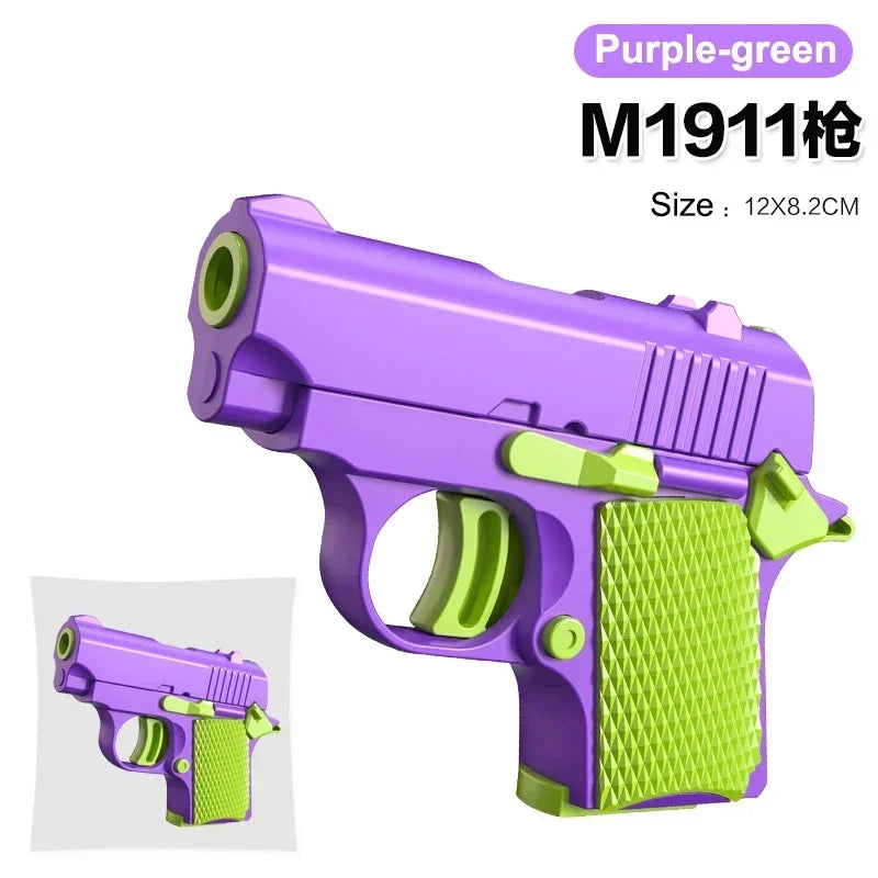3D Mini 1911 Gravity Fidget Toy | Stress Relief Adult Decompression Gift