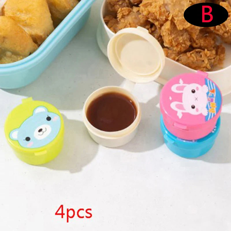 Mini Sauce Bottle Set | Portable Ketchup and Dressing Containers for Bento
