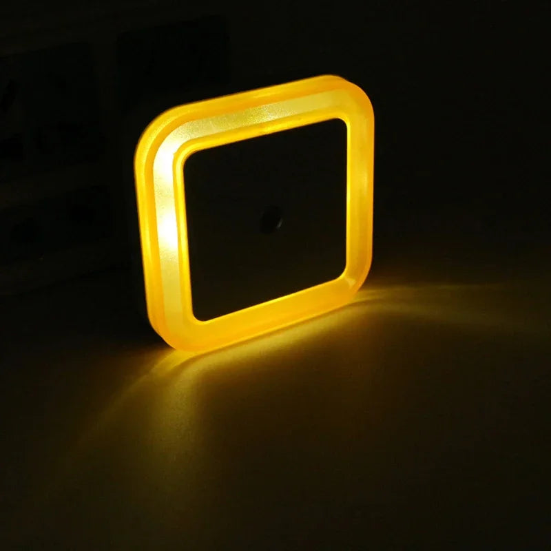 Wireless Sensor LED Night Light | Auto-On Mini Square Lamp for Baby Room