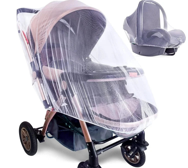 Full Face Mosquito Cover for Baby Stroller | Super Durable, Breathable, Insect Proof Dust-proof Stroller Mesh