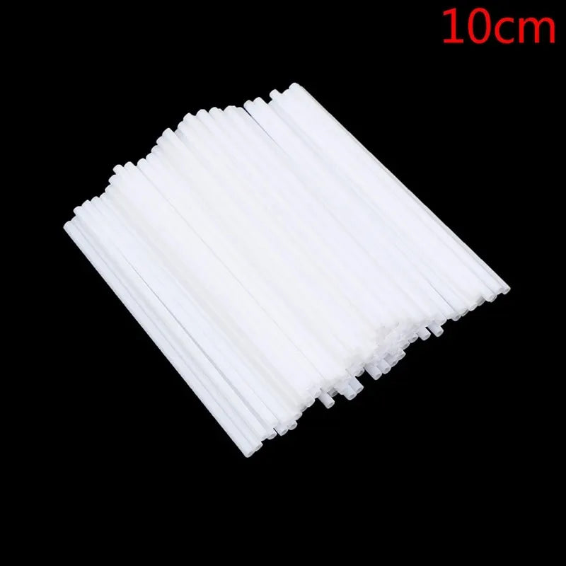 50 Pack Clear Acrylic Lollipop Sticks | Reusable Candy and Baking Sticks
