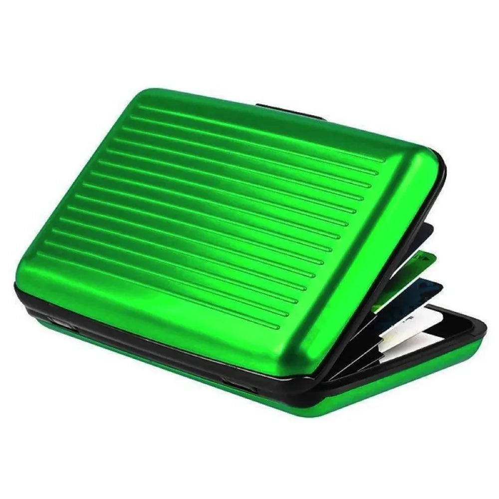 Metal Credit Card Holder Wallet | Slim Waterproof Card Protector