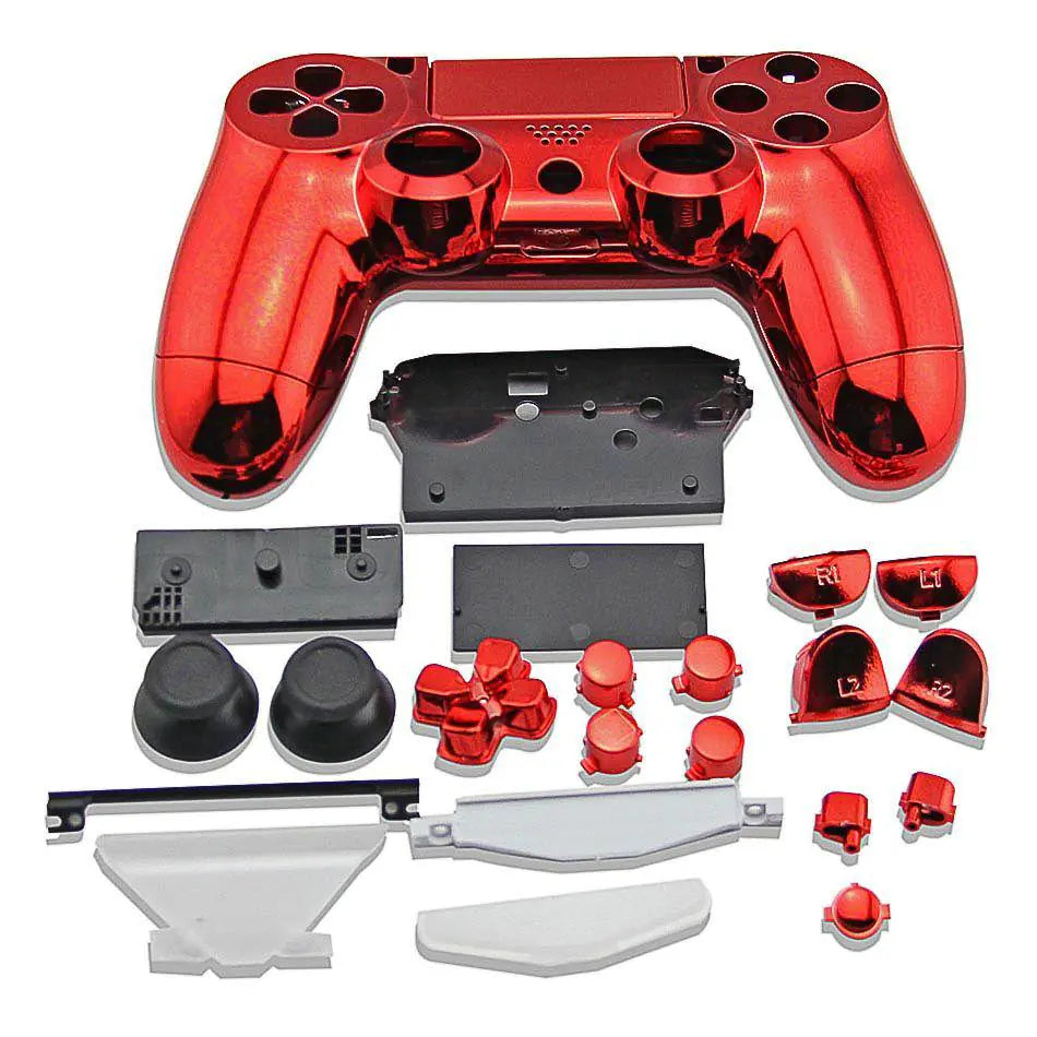 Carcasa de mando de PS4 con juego completo de accesorios