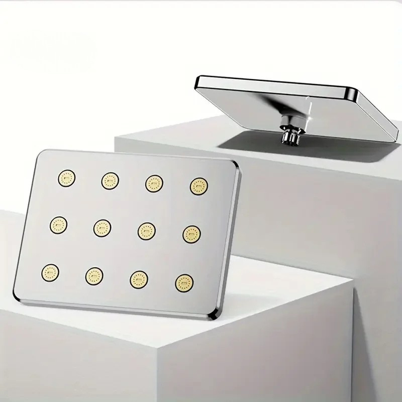 10" Large Overhead Shower Head Pressurized Anti-Block Universal Bathroom Hotel