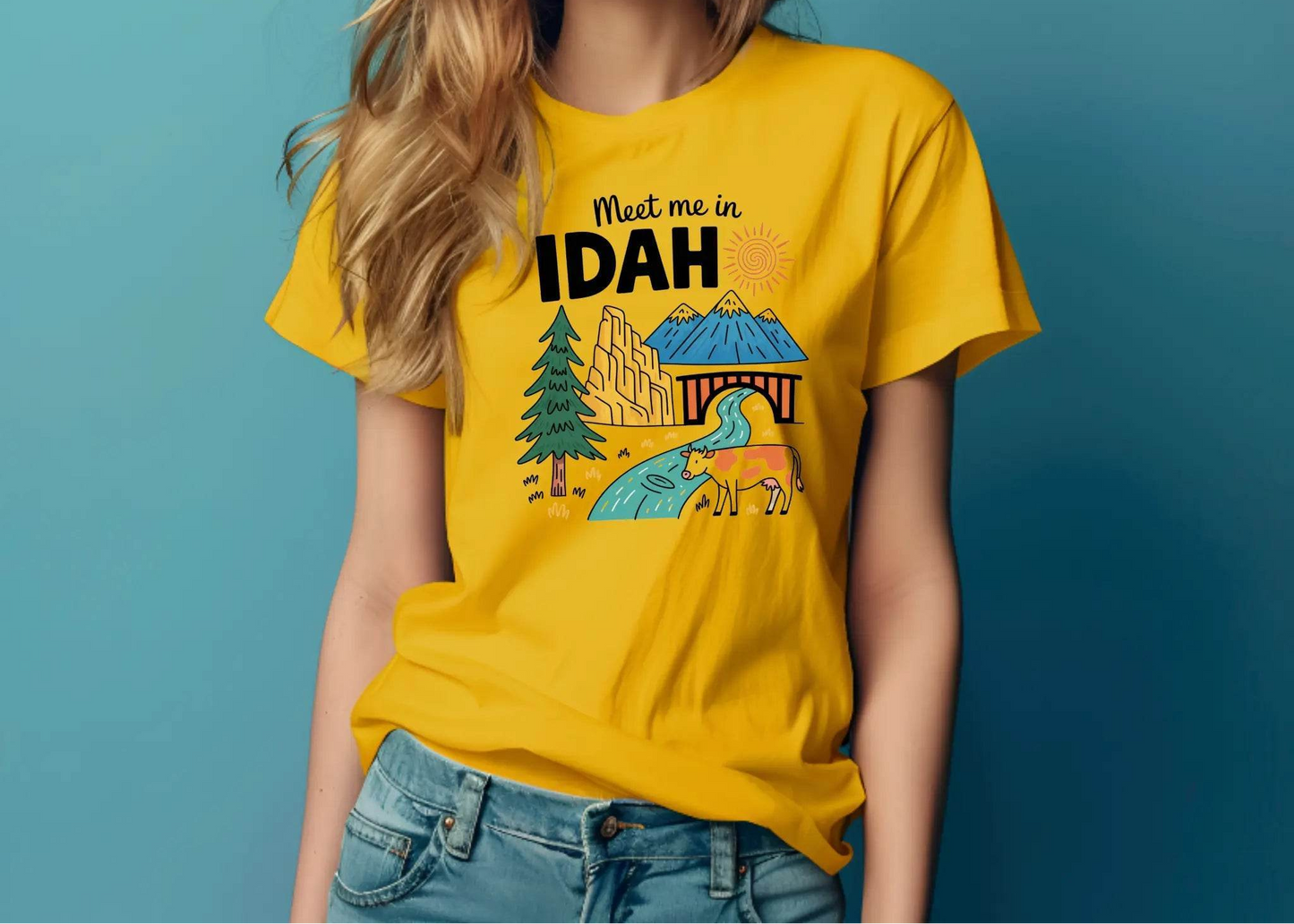 Meet Me in Idaho T-Shirt – Retro Adventure Graphic Tee